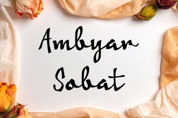 Ambyar Sobat: A Versatile Script Font for Engaging Campaigns