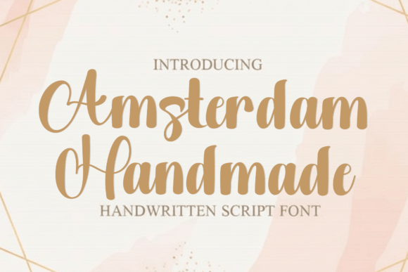Amsterdam Handmade: A Festive Font for Your Brand