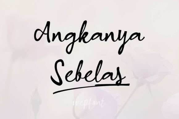 Angkanya Sebelas: A Graceful Script Font for Branding
