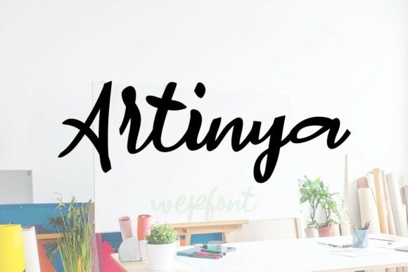 Artinya: A Vibrant Script Font for Editorial Design