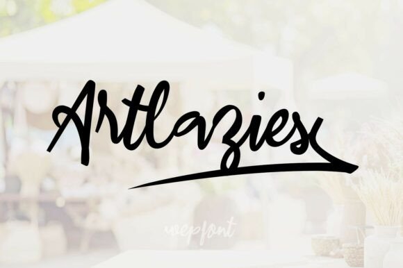 Artlazies: A Charming Script Font for Creative Branding