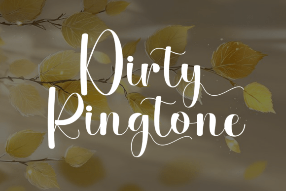 Dirty Ringtone: A Handwritten Font for Editorial Elegance