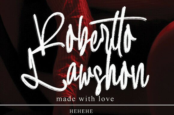 Discover Robertto Lawshon: A Handwritten Font for Elegant Design