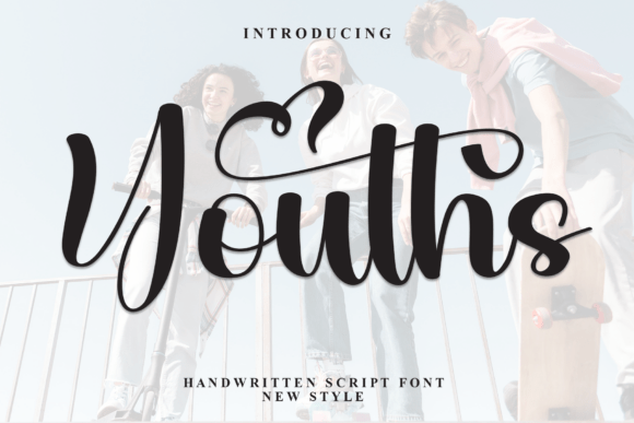 Discover Youths: A Bold, Expressive Script Font for Web Design