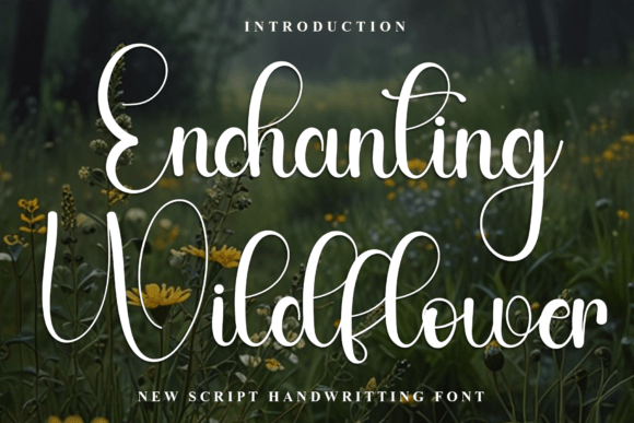 Enchanting Wildflower: A Festive Font for Your Brand
