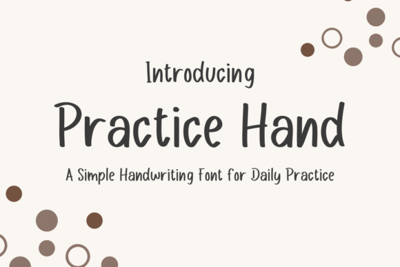 Enhance Your Brand with Practice Hand Font
