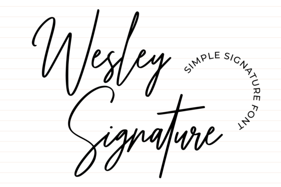 Enhance Your Brand with Wesley Signature Font