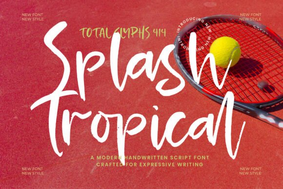 Exploring Splash Tropical: A Vibrant Script Font