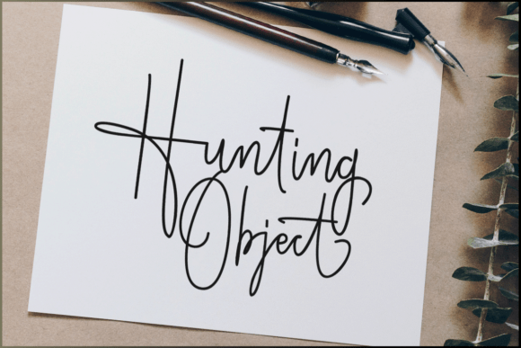 Hunting Object: A Handwritten Font for Editorial Elegance