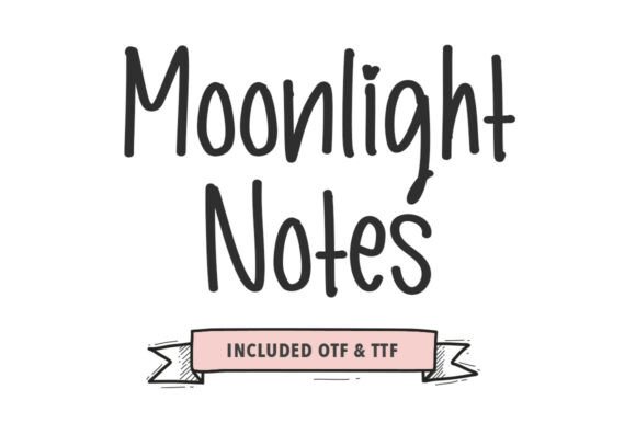 Moonlight Notes: A Versatile Script Font for Designers