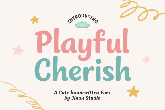 Playful Cherish: A Charming Handwritten Font for Editorial Design