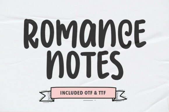 Romance Notes: A Charming Handwritten Font for Editorial Design