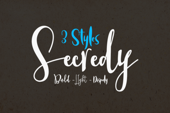 Secredy: Elevate Your Brand with This Elegant Script Font