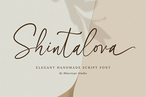 Shintalova: A Refined Script Font for Elegant Web Design