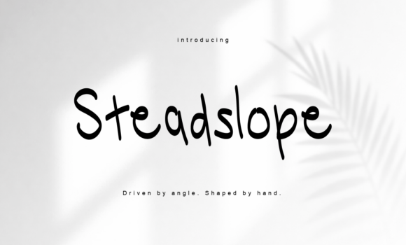 Steadslope: A Handwritten Font for Polished Branding
